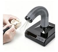 Aspirador y Extractor de Polvo para Uñas y Laboratorio Dental de 60W, Extractor de Polvo 2 en 1 con Luz LED, Brazo de Succión para Uñas Acrílicas, Pulido de Dentaduras, Lijado