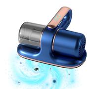 Aspiradora Antiacaros para Colchones, 13KPa Aspirador Antiácaros con UV-C 100W Aspiradora de Mano con Filtro HEPA, destruye el 99,99% de Todos los ácaros para Colchones y Sofás (Azul Marino)