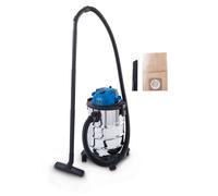 Aspiradora aspirapolvo y liquidos cubo inox 1200w 25lt Scheppach vc25