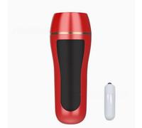 aspiradora automática inteligente recargable para agrandar el pene, color rojo.