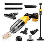 Aspiradora con batería compatible con Dewalt 18 V 20 V, 22000 Pa, aspiradora de mano portátil con 4 boquillas y depósito de polvo de 600 ml, aspiradora para pelo de animales, alfombras, suelos duros