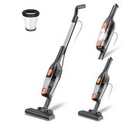 Aspiradora con Cable, Aspiradora Escoba con Cable Potente 20Kpa 600W, 3 en 1 Aspirador de Mano con 5m Cable, Aspirador Vertical Ligero Anti-Enredos para Alfombras de Pelo de Mascotas Pisos Duros