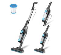 Aspiradora con Cable, Aspiradora Escoba con Cable Potente 20Kpa 600W, 3 en 1 Aspirador de Mano con 5m Cable, Aspirador Vertical Ligero Anti-Enredos para Alfombras de Pelo de Mascotas Pisos Duros