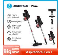 Aspiradora con Cable, Succión Potente 15KPa Aspiradora Vertical, Cable de 5m, 3 en 1 de Mano sin Bolsa, Incluye 4 Accesorios