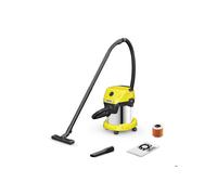 Aspiradora de agua y polvo Karcher WD 3 S V-15/4/20 - Potencia 1000W - Capacidad 15L - Cubo de inox - Manguera 4m