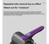 Aspiradora de colchón, limpiadora de cama portátil con luz, antiácaros, con cable