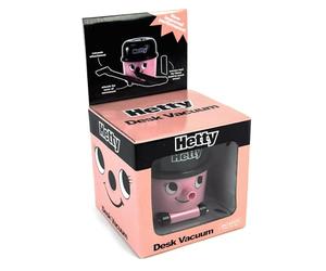 Aspiradora de escritorio Hetty Hoover - Limpiador portátil y ligero para teclados y escritorio, mini aspiradora rosa, producto oficial Henry Hoover, regalo original