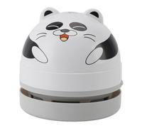 Aspiradora de Escritorio, Mini Aspiradora Portátil de Mesa para Limpiar Migas de Polvo en Casa, Oficina, Coche, Tamaño Pequeño (Panda)