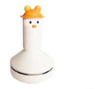 Aspiradora de escritorio para mini, recargable por USB, portátil, para aspiradora, para teclado, borrador, virutas, polvo de cabello, oficina de estudiantes (blanco)