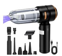 Aspiradora de mano, 3 en 1, aspiradora de mano para coche, batería de 19000 pa con motor sin escobillas, 3 velocidades, aspiradora de mano pequeña, 80000 rpm, aspiradora de mano para coche, PC, cocina