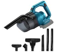 Aspiradora de mano con batería compatible con batería Makita de 18 V, 16 KPa 4 en 1, aspiradora multifuncional, boquilla de suelo, depósito de polvo de 0,7 L, para casa y coche, pelo de animal (sin