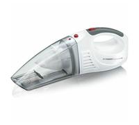 Severin HV 7144, Aspiradora manual para sólidos y líquidos, batería de iones de litio de 7.4 V, Incluye cable 12V para encendedor de coche y 3 accesorios, S´POWER home & car Li 20, Blanco/Rojo