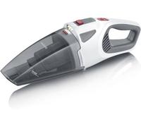 SEVERIN Aspiradora de mano 4 en 1 a batería, aspirador sin cable para coche, pelo de mascotas y líquidos, aspirador potente, hasta 30 minutos, blanco, gris y rojo, HV 7146