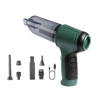 Aspiradora de Mano y soplador inalámbrico, 12000 Pa, Fuerte succión aspiradora y soplador de Coche, portátil Recargable soplador de Aire inalámbrico para Coche, computadora, Pelo Mascotas (Verde)