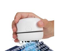 Aspiradora de Mesa - Mini Aspirador de Escritorio, 13500rpm succión Potente, Recargable USB, cerdas de Nylon para Teclado y virutas de lápiz, portátil para Oficina y hogar, Herramienta Pro