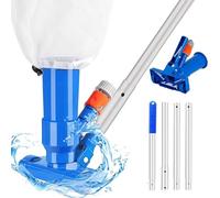 Aspiradora de Piscina,Aspirador de Piscina Manual,Aspiradora Piscina Pequeña,Kit Limpieza Piscina Desmontable,Kit de Limpieza Piscina,Aspiradora de Piscina Fondo,para Piscinas,Spas,Acuarios