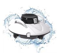 Aspiradora de piscina automática inalámbrica, robot limpiador de piscinas, robot limpiador de piscinas eléctrico portátil, con autonomía de 120 min, sistema de navegación y estacionamiento inteligen