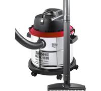 Aspiradora de tambor Thomas Inox 1530 1500 W seca y húmeda con bolsa 30 L negro y acero