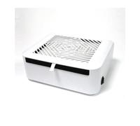 Aspiradora de uñas 80w, Extractor polvo alta potencia for, colector poco ruido, absorbente for pulido Gel Para salón o en casa(Bianco)