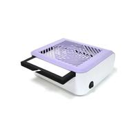 Aspiradora de uñas 80w, Extractor polvo alta potencia for, colector poco ruido, absorbente for pulido Gel Para salón o en casa(Purple)