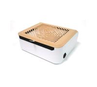 Aspiradora de uñas 80w, Extractor polvo alta potencia for, colector poco ruido, absorbente for pulido Gel Para salón o en casa(Oranje)
