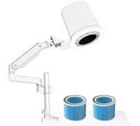 Aspiradora de uñas de escritorio de 80w, con lámparas LED ajustables, filtro reemplazable de grado industrial para aspiradoras de escritorio universales para manicura y pedicura (type2)