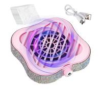 Aspiradora de uñas, potente limpiador de bajo ruido, ventilador de uñas ajustable con 10 filtros, para salón, escritorio, mesa, sala de manicura, principiante, profesional