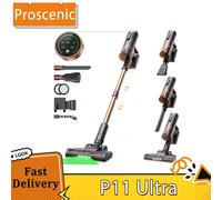 Aspiradora de varilla ultra inalámbrica Proscenic P11, potente aspiradora inalámbrica de 40KPA y 450W, LED GreenEye, cepillo antienredos Proscenic P11 Ultra