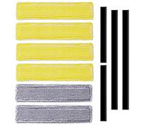 Aspiradora De Ventanas, Paño De Mopa Lavable, Repuestos, Trapos De Limpieza De Vidrio, Toallita Con Tira De Goma, Compatible Con Karcher, WV2 WV5(10pcs)