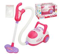 Aspiradora eléctrica para niños: Luces de Sonido realistas, Juguete de Limpieza de la casa de Juego de Roles de 9,6 x 5,7 x 5,9 Pulgadas con Botella pulverizadora y paños | Diversión de Limpieza