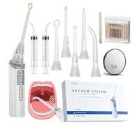 Aspiradora electrónica eliminar cálculos amígdalas 3 niveles succión ajustables LED kit eliminación cálculos amígdalas espejo aumento 5x hisopo algodón irrigador oral depresor lengua(008)