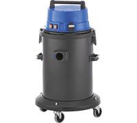 Aspiradora en húmedo y en seco para talleres eurokraft pro, recipiente de plástico de 62 l, 2400 W