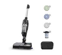 Rowenta X-COMBO ALLERGY GZ3039WO aspiradora de pie y escoba eléctrica Aspiradora vertical Batería Seca y húmeda Sin bolsa 0,55 L Negro, Azul