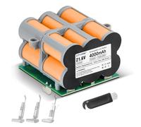 Aspiradora húmeda/Seca 21,6V Batería de Repuesto para Tineco iFloor 5 Breeze Complete/iFloor 5 Breeze/Tineco iFloor 5 / iFloor 5 Steam Bateria de Larga duración (1 batería + 1 Cepillo + 1 Cinta 3m)