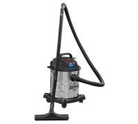 Sealey PC195SD Aspiradora Húmedo y Seco 20ltr 1250W Inoxidable Drum