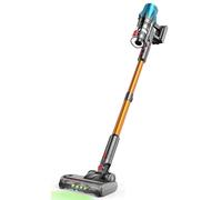 Aspiradora inalámbrica de 550 W, detección automática de polvo, 40 minutos de tiempo de funcionamiento para alfombras, suelos duros, pelo de mascotas, sin bolsa