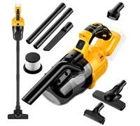 Aspiradora inalámbrica para herramientas eléctricas Dewalt de 20 V, aspiradora de mano 100 AW, 55 CFM con múltiples accesorios, filtro HEPA para furgoneta de viaje, alfombra de piso de coche, desechos