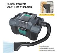 Aspiradora Inalámbrica Sin Escobillas TUNGFULL, Aspiradora Húmeda y Seca, Colector de Polvo Industrial, Herramienta de Limpieza para Baterías DeWalt No battery