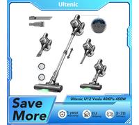 Aspiradora inalámbrica Ultenic U12 Vesla, motor de succión de 40KPa de 450W, caja de polvo de 1L, Ultenic U12 Vesla