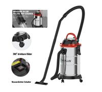 Aspiradora Industrial 3 en 1 de 3000W, Aspiradora en Seco y Húmedo, 19kPa de Succión Potente, 18 Litros de Capacidad y 4 Ruedas Giratorias 3in1 Vacuum Cleaner
