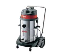 Aspiradora industrial en húmedo y en seco starmix, recipiente de acero inoxidable de 78 l