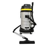 Aspiradora Industrial en Seco y Húmedo+4 Accesorios, (1400W, 60 litros / 60l) Filtro Doble (Tela & HEPA) Aspirador con Bolsa de Polvo GRATIS Aspirar Seco Liquido Mojado Powerful Wet+Dry Vacuum Cleaner