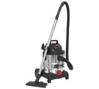 Sealey PC200SD Aspiradora Industrial Húmedo Seco 20ltr 1250W/230V Acero Drum