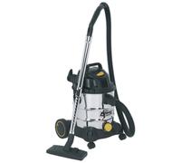 Sealey Aspiradora Industrial Húmedo y Seco 20L 1250W/110V Acero Tambor PC200SD