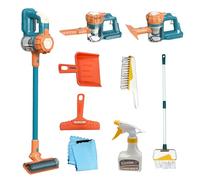 Aspiradora Infantil Que Funciona de Verdad - Set de Limpieza de 9 Piezas para Niños a Partir de 3 Años, Incluye Limpiador, Escoba, Recogedor y Cepillos, Regalos para Bebés