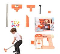 Aspiradora infantil - Simulación de tareas domésticas Juego de juguetes para recoger el polvo, bolas -up manuales | Vitrina transparente de bidón transparente, mecanismo de silbato de succión