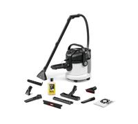 KÄRCHER Lava-aspiradora SE 4 Plus, Manguera de aspiración con pulverizador, depósitos de 4 l, boquillas de Lavado para alfombras, tapicerías, Suelos y Ranuras, con Accesorios para Suelos Duros