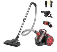 Aspiradora multiciclónica sin bolsa 900W Rojo