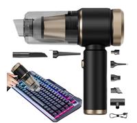 Aspiradora para automóvil: dispositivo de limpieza portátil inalámbrico, plumero de aire recargable | Destructor de polvo ligero de alta potencia con carga tipo C para uso de mantenimiento de escritor