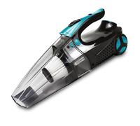 Aspiradora para coches con compresor KS VCP30 para aspiración e inflación, depósito de polvo transparente de 600 ml, velocidad de inflado de 18 l/min, presión máxima de 150 psi, manómetro, filtro HEPA